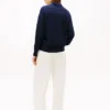 Wool-Silk Blend Sweater Polo