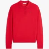 Wool-Silk Blend Sweater Polo