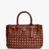 Woven Leather Mini Tote Bag Woven Leather Mini Tote Bag