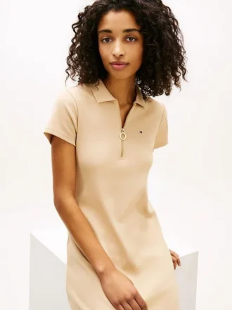 Zip Polo Dress